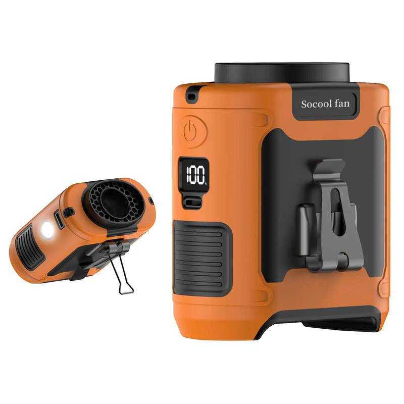 Portable 10,000mAh Power Bank: 3-in-1 Fan, Torch & LED Light