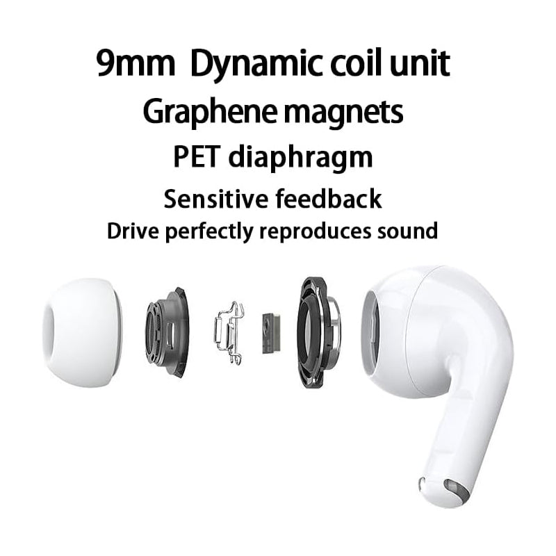 LED Display Noise-Canceling Bluetooth Earbuds