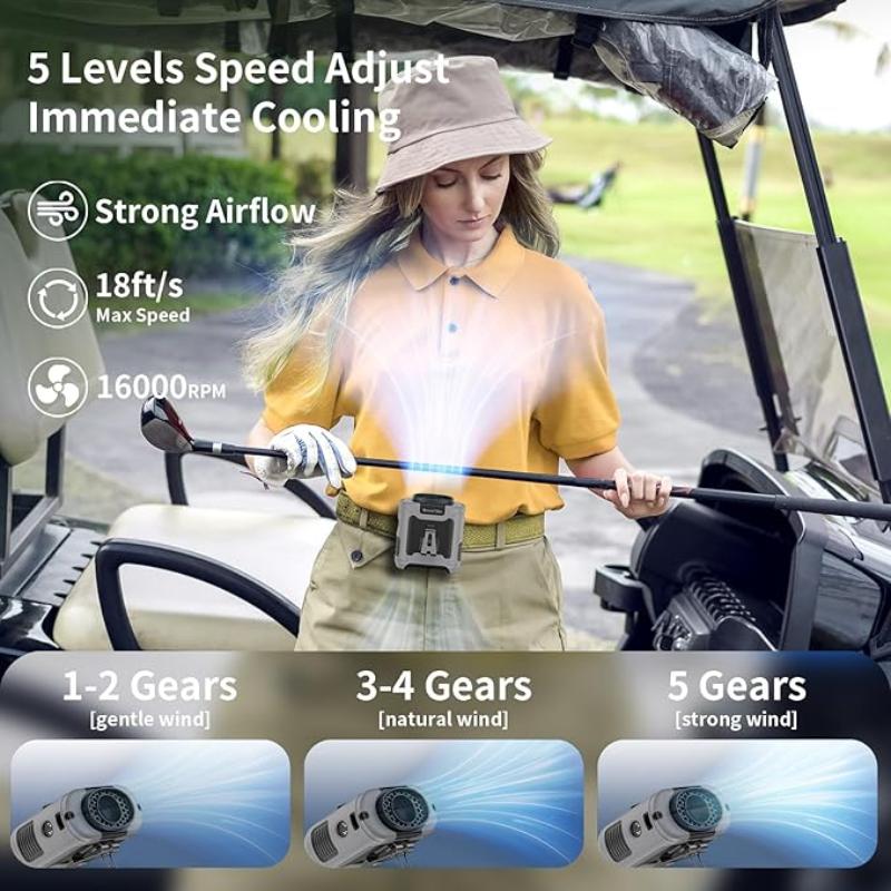 Portable 10,000mAh Power Bank: 3-in-1 Fan, Torch & LED Light