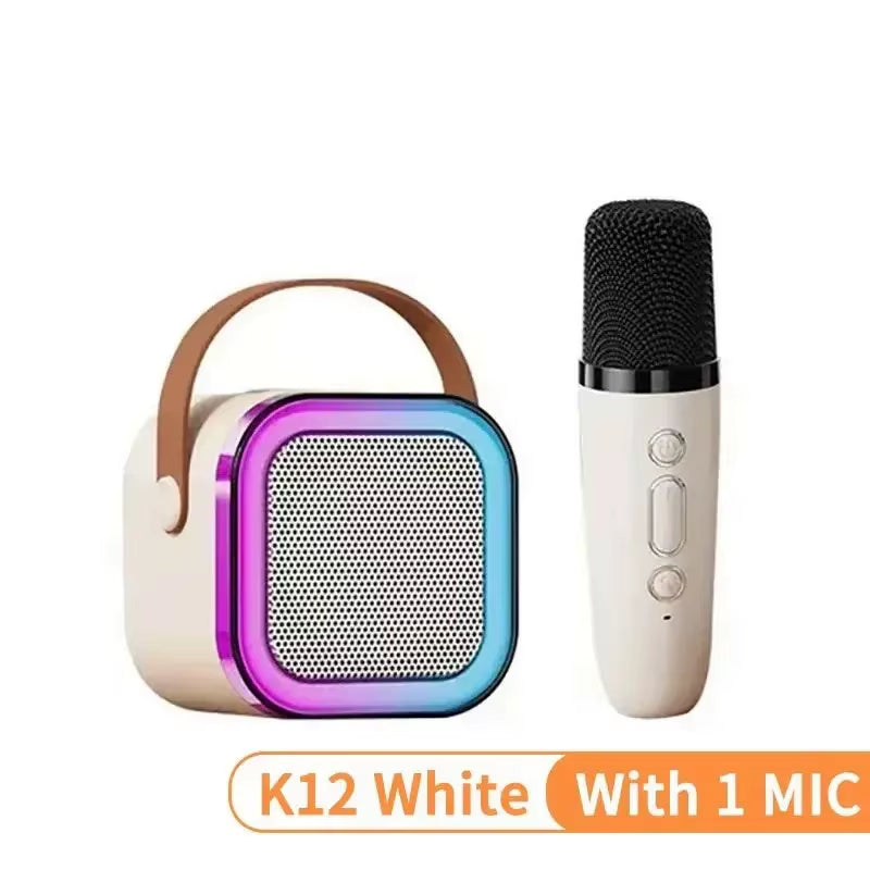 K12 PartyPro Wireless Karaoke Speaker – 2 Mics, RGB Lights, Pure Fun