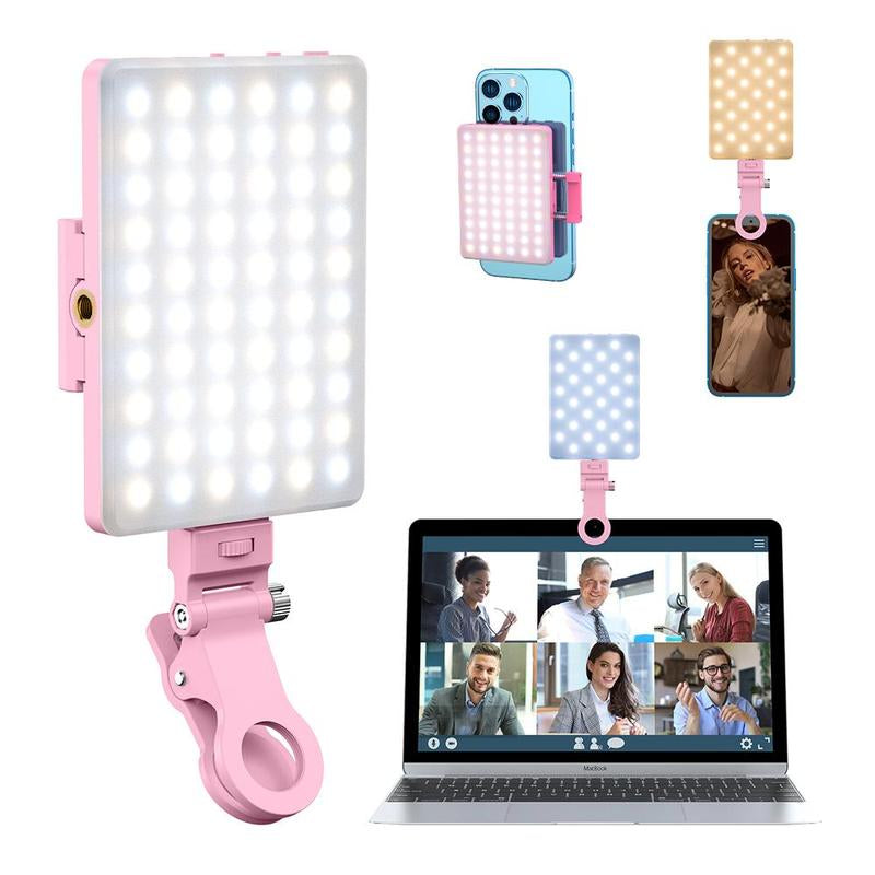Portable Rechargeable LED Clip-On Selfie Light
