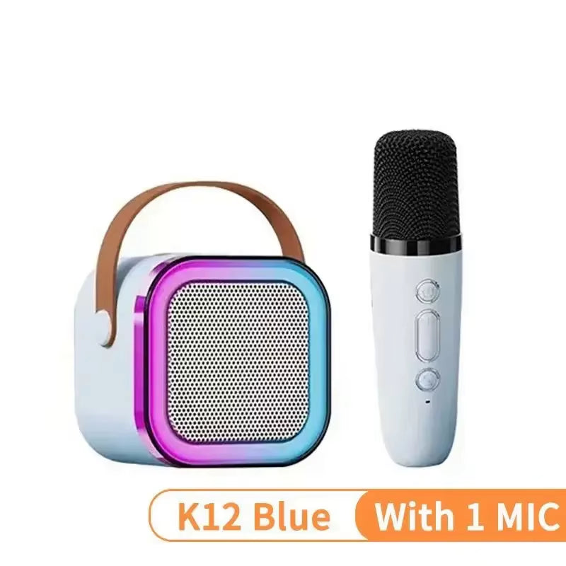 K12 PartyPro Wireless Karaoke Speaker – 2 Mics, RGB Lights, Pure Fun