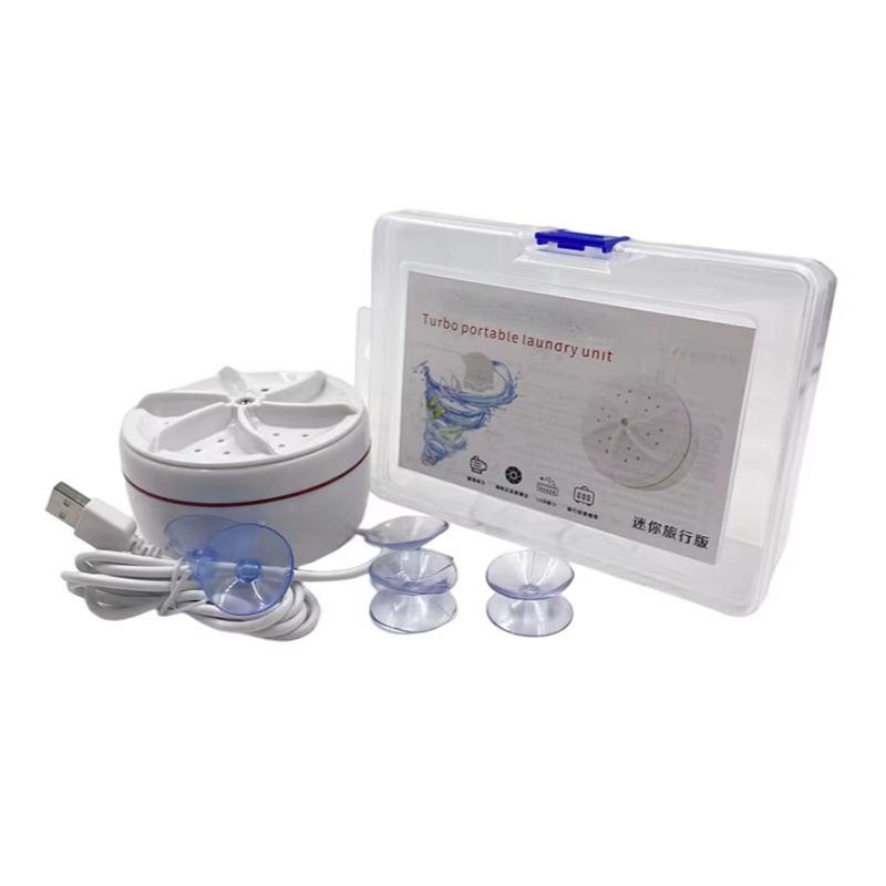 TurboClean™ Mini Washer: USB-Powered Ultrasonic Laundry Solution for Home & Travel