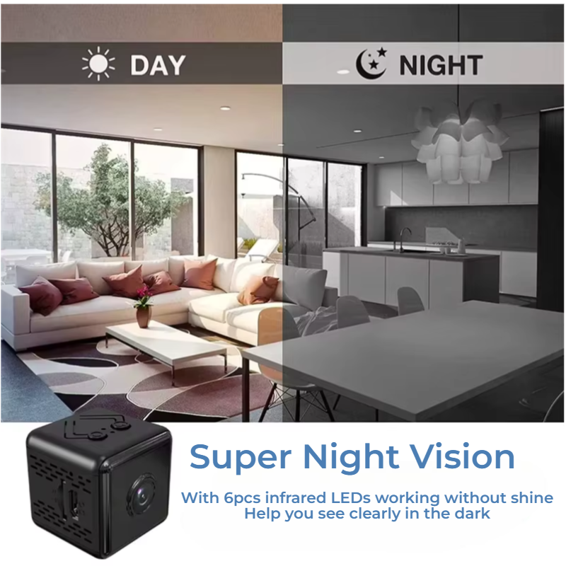 UltraMini 4K WiFi Security Cam – Watch What Matters, Anytime, Anywhere!