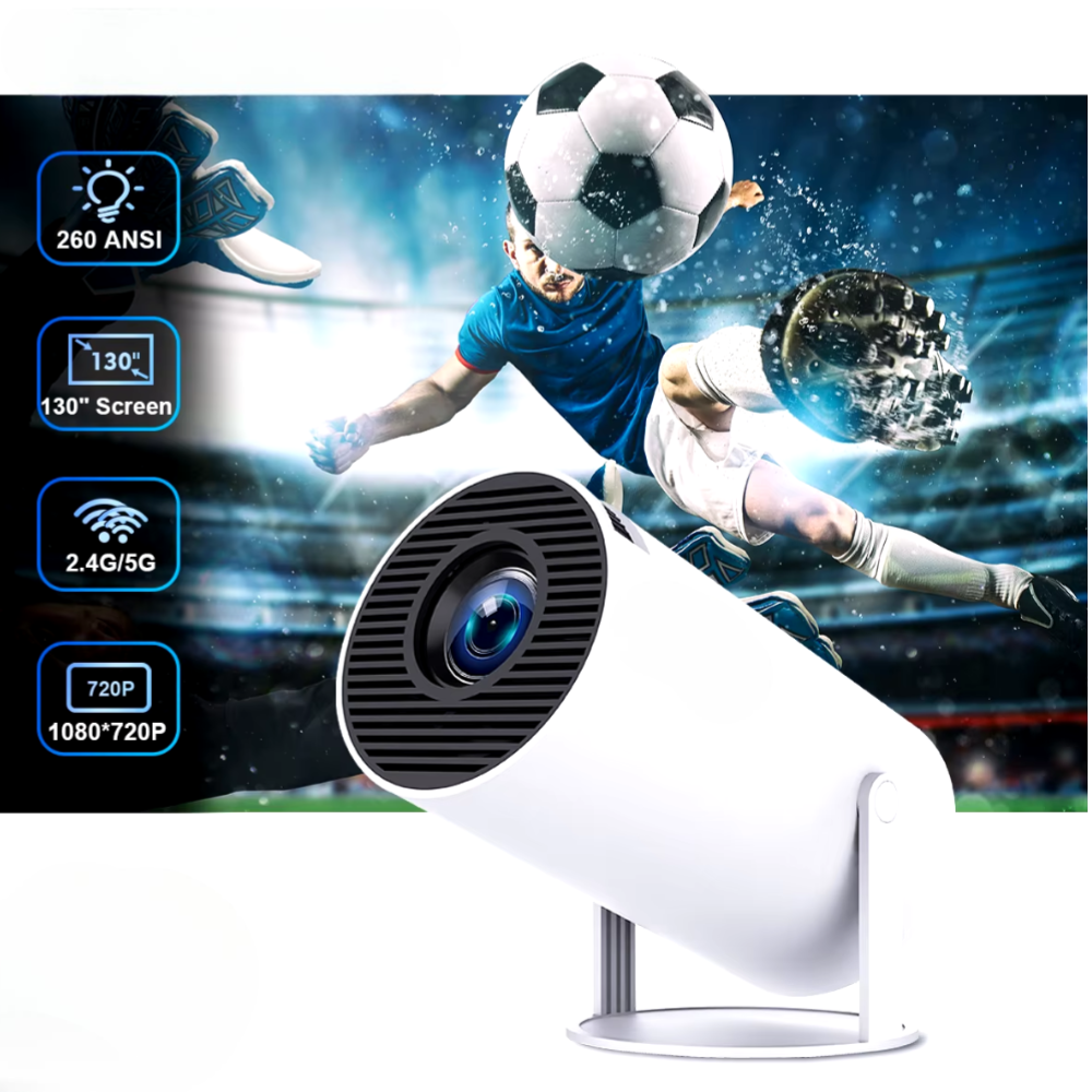 CineCast™ HY300 PRO Smart Projector – 4K Ready. WiFi 6 Fast. Theater Anywhere