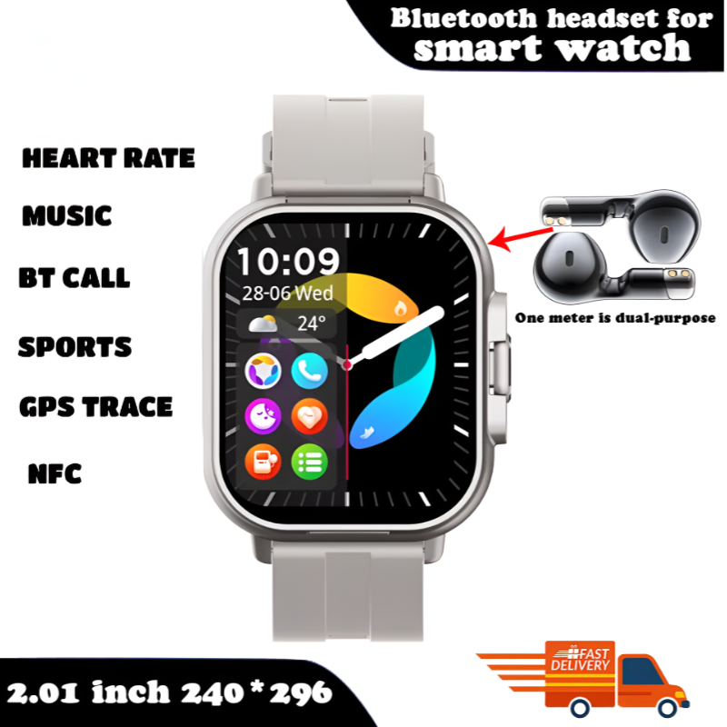 FusionBeat™ 2-in-1 Smartwatch & TWS Earbuds – Wear the Future on Your Wrist
